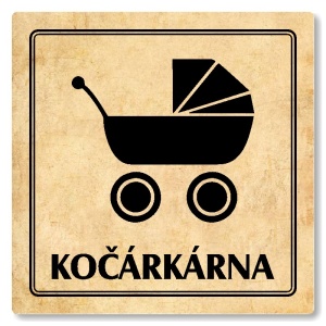 Kočárkárna, 100x100mm, pergamen, Utah